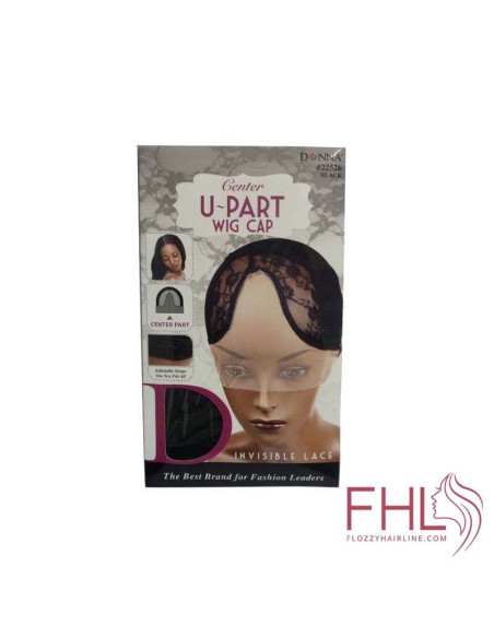 Donna Invisible Lace Centre U Cap 22526 BLACK