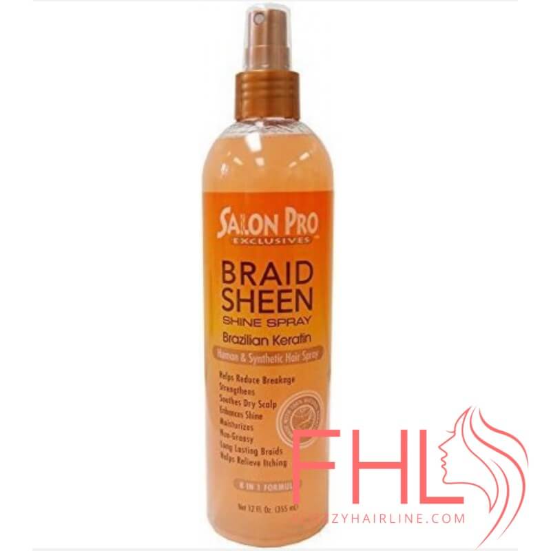 Salon Pro Brazilian Keratin Braid Sheen Spray