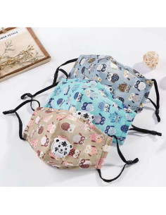 Masque Lavable Enfant Réutilisable avec Filtre