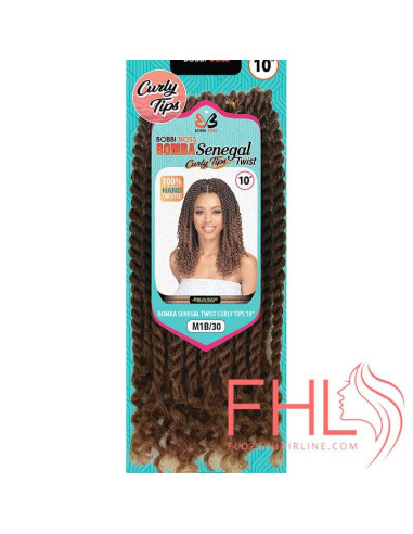 Bobbi Boss Crochet Senegal Twist Curly Tips 10"