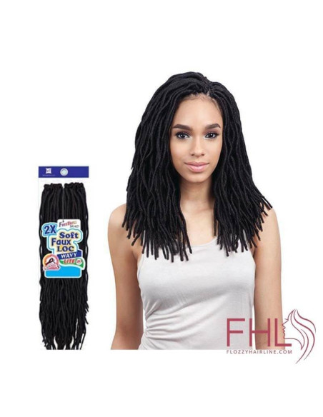 Freetress 2x Soft Wavy Faux Locs 12" Crochet Braid