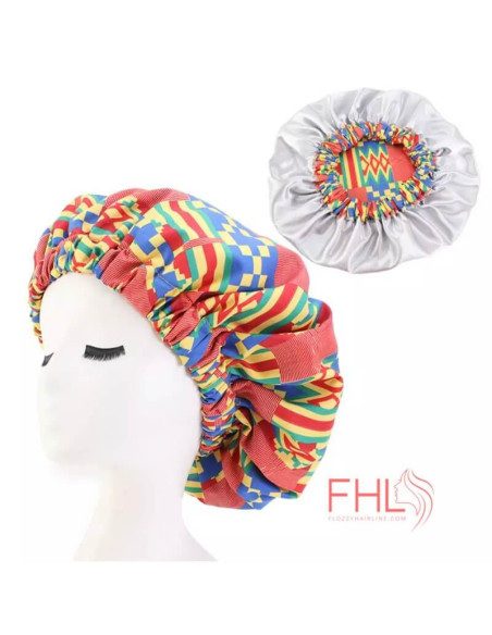 Bonnet de Nuit Tissu Africain