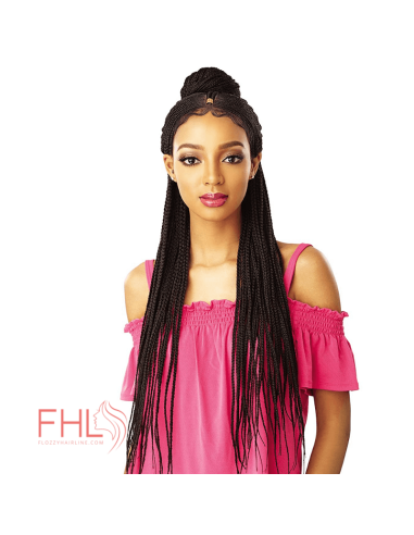 Sensationnel Cloud Braided Lace Feed In Fulani Cornrow