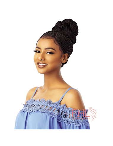 Sensationnel Cloud Braided Lace Side Part Fulani Cornrow