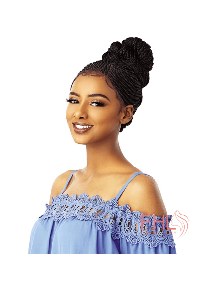 Sensationnel Cloud Braided Lace Side Part Fulani Cornrow