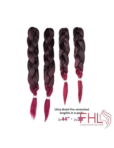 Xpression Braid Mèche pré-étirée 4pcs