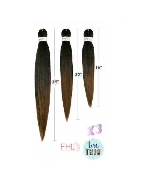 Mèche pré-étirée Donna Clara Tiré Trio 16 20 24