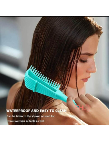 Brosse Démêlant pour Cheveux Bouclés et Afros