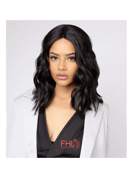 Feme Lace Front Perruque Teased Midi