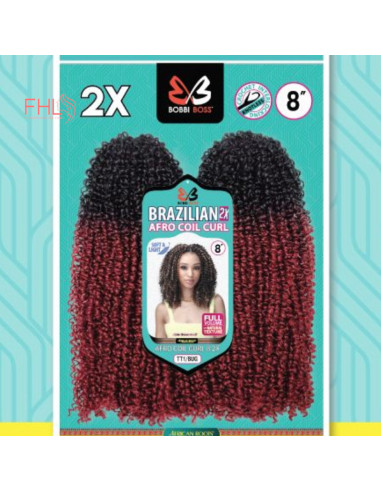 Bobbi Boss 2X Brazilian Afro Coil 8"