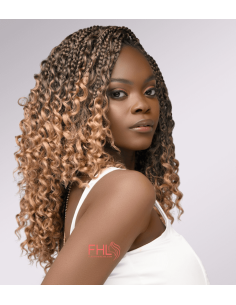 Urban Crochet Box braids Twist Curly Tips 12"