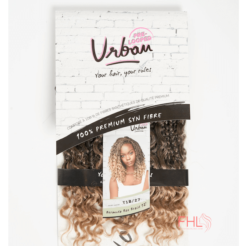 Urban Crochet Box braids Twist Curly Tips 12"