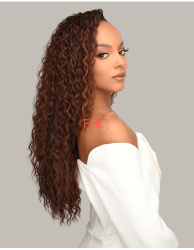 Feme 2-en-1 Zuri - Postiche + Demi perruque