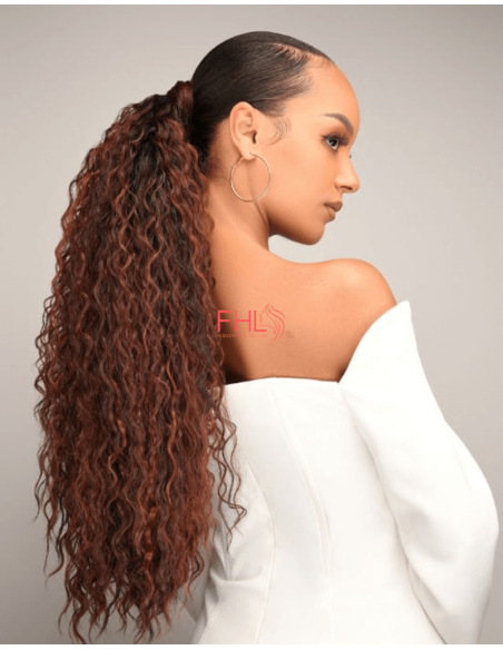 Feme 2-en-1 Zuri - Postiche + Demi perruque