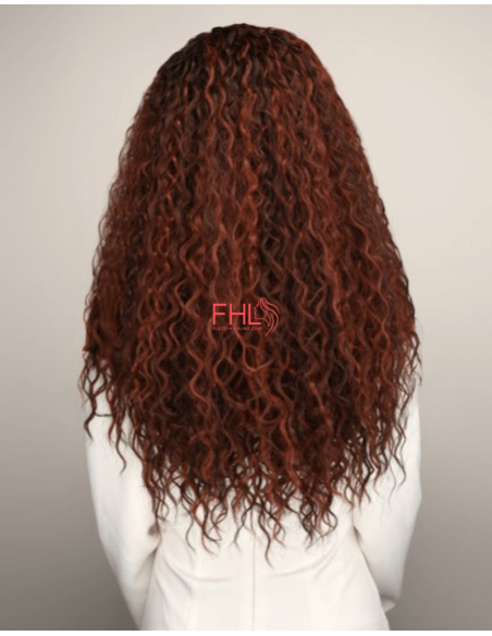 Feme 2-en-1 Zuri - Postiche + Demi perruque