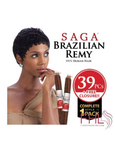 Saga Brazilian Remy Tissage Short + Sazzy 39pcs